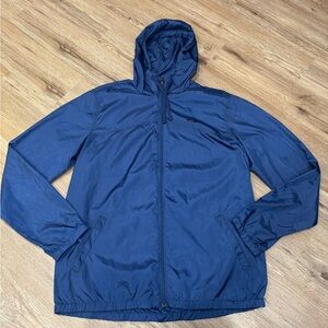 Y2K Oakley Men's Navy Windbreaker Jacket